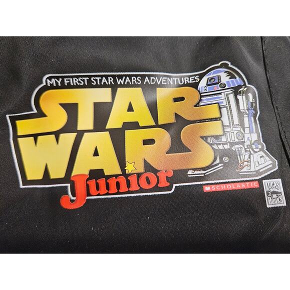 Vintage 1999 Star Wars Junior Backpack Black Book Bag School - Picture 5 of 7